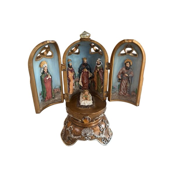 Bombay Company Nativity Triptych RARE - Picture 3 of 10
